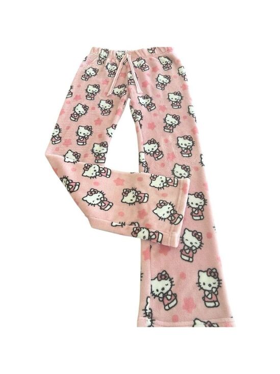 Hello Kitty Other - Hello Kitty Pink Cartoon Pajama Bottoms size M junior
